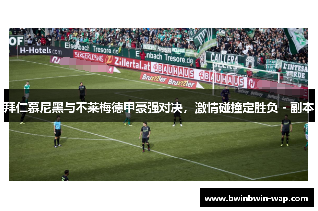 拜仁慕尼黑与不莱梅德甲豪强对决，激情碰撞定胜负 - 副本